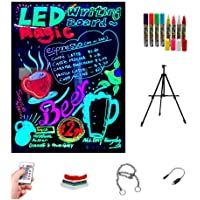 Pizarra LED luminosa 60x80cm- RGB- acrílica + TRÍPODE + PACK 8 ROTULADORES- ENTREGA 1-3 DÍAS
